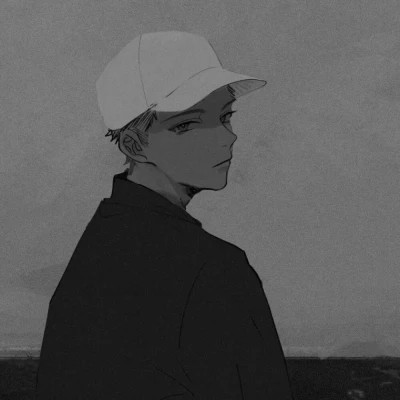 动漫男主头像黑白高清帅气图片