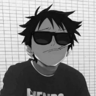 动漫男主头像黑白高清帅气图片