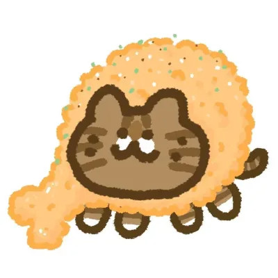食物猫咪可爱卡通头像图片