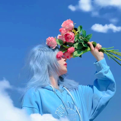 真人情头高级质感一人一半