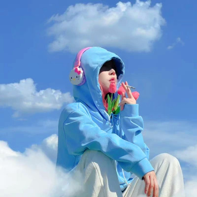 真人情头高级质感一人一半
