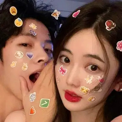 真人情头高级质感一人一半