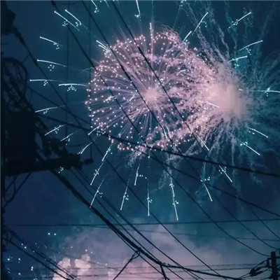 烟花头像唯美图片