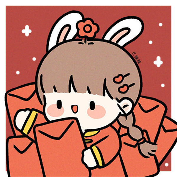 2025年兔年新年喜庆闺蜜头像图片