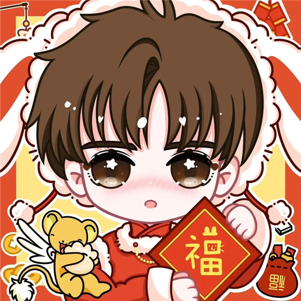 2025年兔年新年可爱卡通情侣头像图片