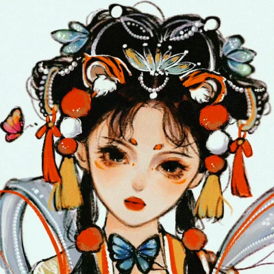 古风头像女生卡通手绘超好看