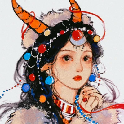 古风头像女生卡通手绘超好看