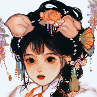 古风头像女生卡通手绘超好看