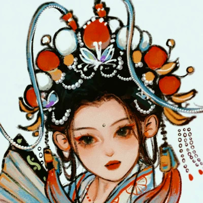 古风头像女生卡通手绘超好看