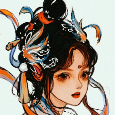 古风头像女生卡通手绘超好看