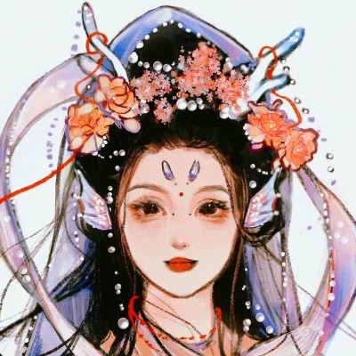 古风头像女生卡通手绘超好看