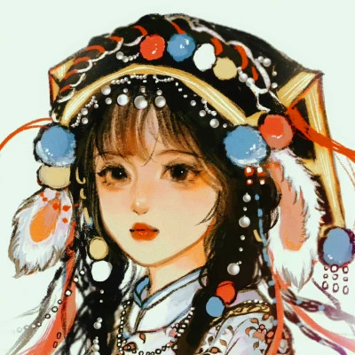 古风头像女生卡通手绘超好看