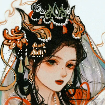 古风头像女生卡通手绘超好看