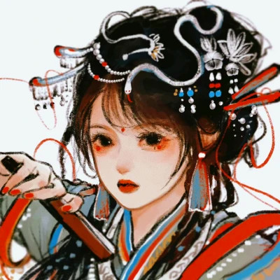 古风头像女生卡通手绘超好看