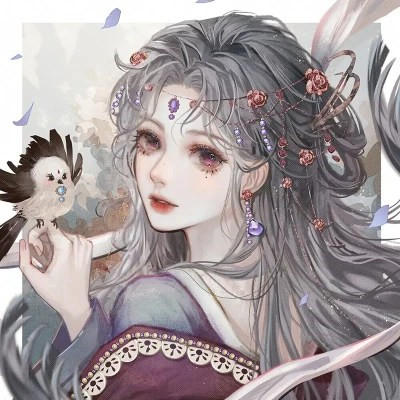 古风仙气女生唯美手绘头像