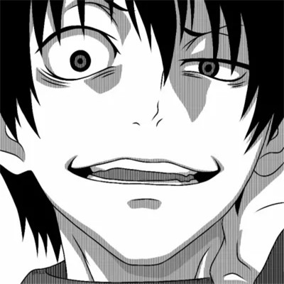 头像动漫超酷男生黑白漫画