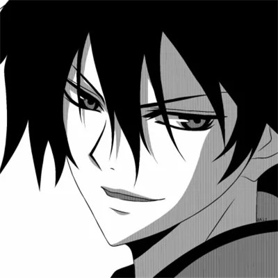 头像动漫超酷男生黑白漫画