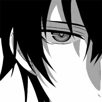 头像动漫超酷男生黑白漫画