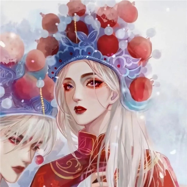 手绘中国风新年过年情头图片