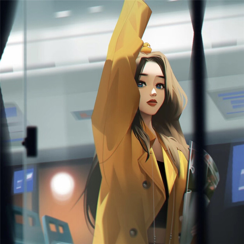 高质量小众头像手绘女生