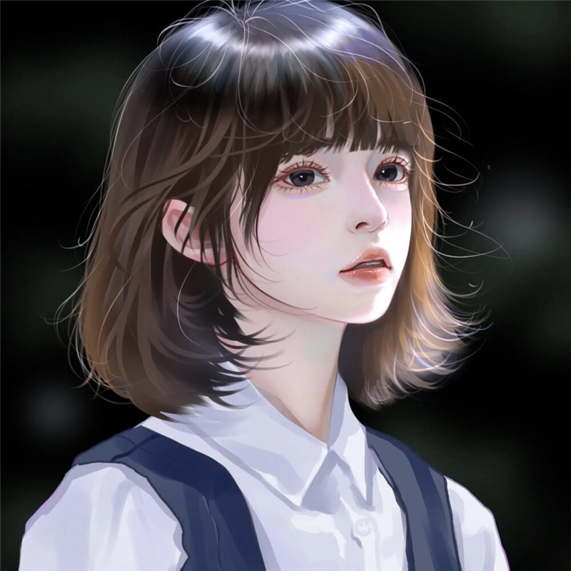 高质量小众头像手绘女生