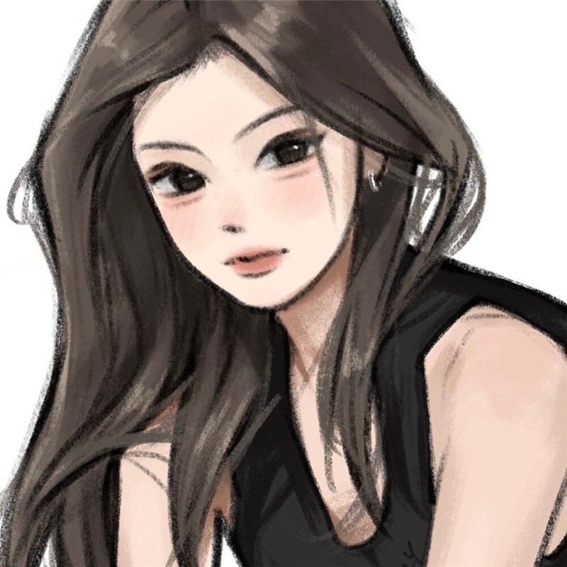 高质量小众头像手绘女生