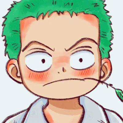 海贼王索隆可爱手绘头像