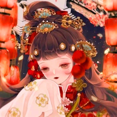 古风女生头像戏子手绘动漫