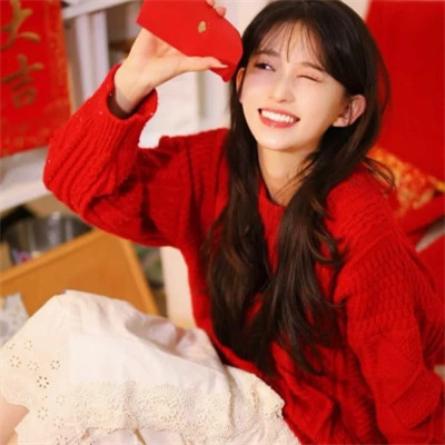 过年头像女生喜庆2025真人