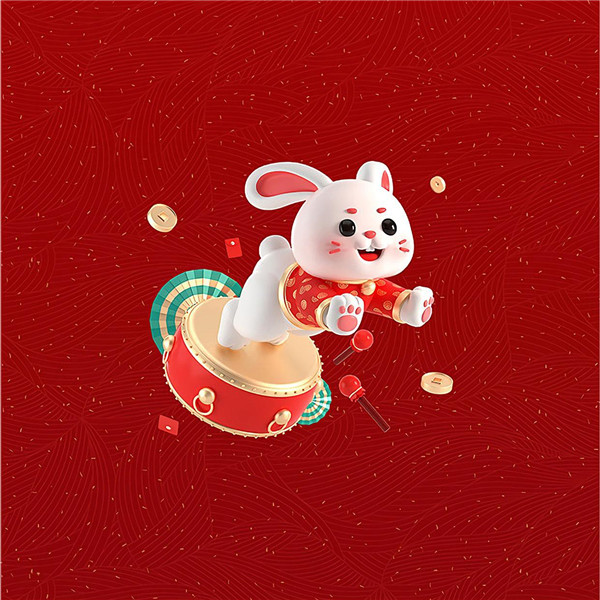 2025兔年吉祥喜庆头像图片
