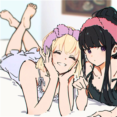惊艳的动漫闺蜜头像