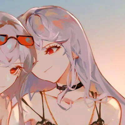 惊艳的动漫闺蜜头像