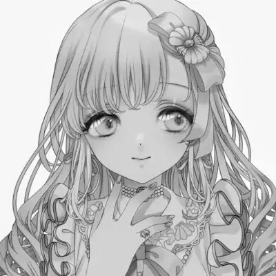 二次元黑白动漫闺蜜头像一对