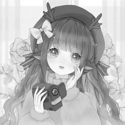 二次元黑白动漫闺蜜头像一对