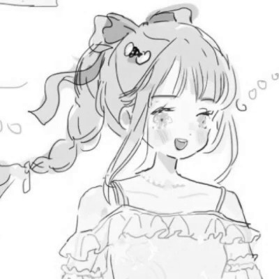 二次元黑白动漫闺蜜头像一对