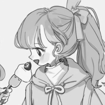 二次元黑白动漫闺蜜头像一对