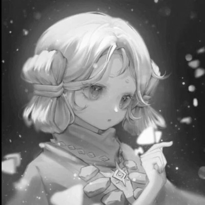 二次元黑白动漫闺蜜头像一对