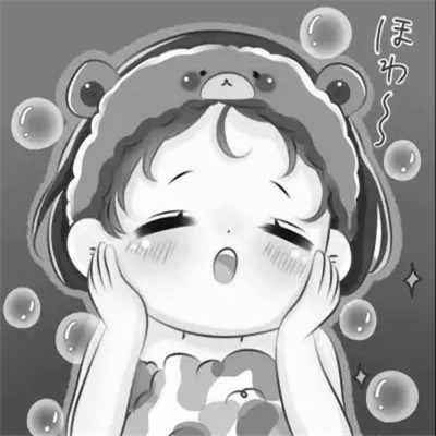 二次元黑白动漫闺蜜头像一对