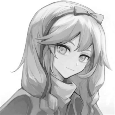 二次元黑白动漫闺蜜头像一对