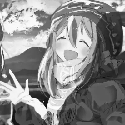 二次元黑白动漫闺蜜头像一对