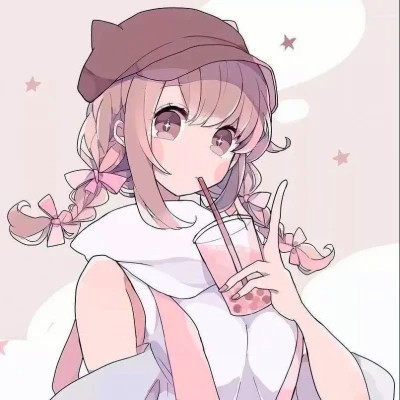 头像女动漫风闺蜜四人