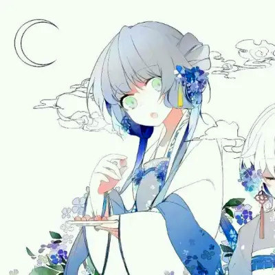 头像女动漫风闺蜜四人