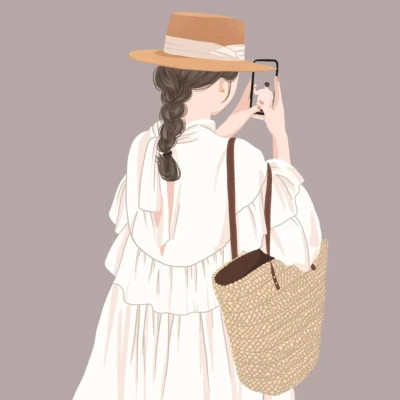 情侣头像插画手绘优质精选