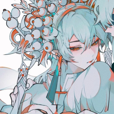 插画风格情侣头像