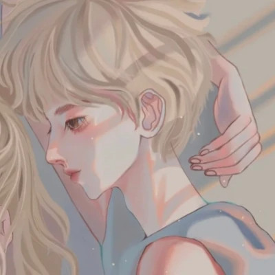 插画风格情侣头像