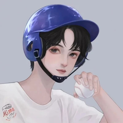 情侣头像手绘插画一男一女