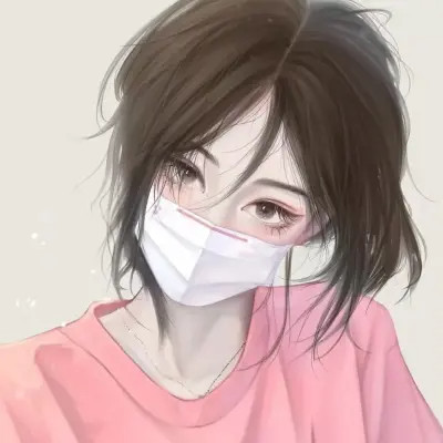 情侣头像手绘插画一男一女