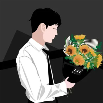 2025很火的手绘头像情侣好看图片