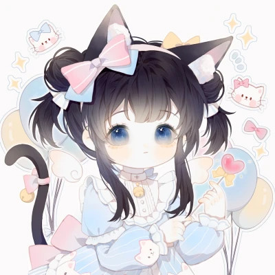 2025动漫女孩头像呆萌可爱