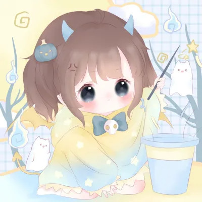 卡通Q版可爱女生头像